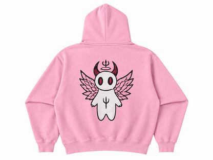Kapuzenpullover mit Reißverschluss pink