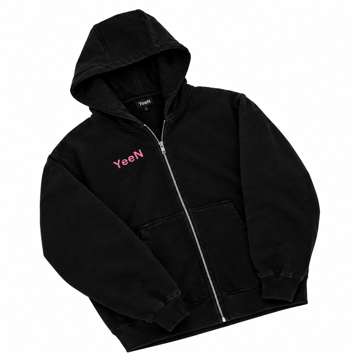 Black Zip-Up Hoodie